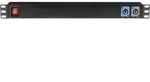 Showgear 19"" 1U Socketstrip 7 Mit Powercon-Eingang