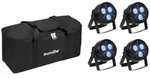 EUROLITE Set 4x LED PARty Hybrid Spot + Soft-Bag