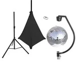 EUROLITE Set Spiegelkugel 50cm mit Stativ und Segel schwarz