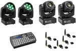 EUROLITE Set 2x LED TMH-W63 + 2x LED TMH-S30 + USB QuickDMX + Easy Show