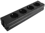 EUROLITE Steckdosenleiste 4-fach ALU sw
