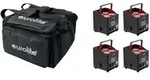 EUROLITE Set 4x AKKU UP-4 QCL Spot QuickDMX MK2 + Soft-Bag