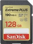 SanDisk Extreme Plus SDXC 190 MB/s UHS-I V30 128GB