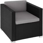 TecTake GmbH Rattansessel Lignano - schwarz 404789