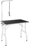 TecTake GmbH Trimmtisch mit Galgen - schwarz/wei&szlig; 402891