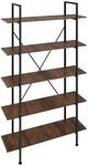 TecTake GmbH Regal Glasgow 106x34,5x179,5cm - Industrial Holz dunkel, rustikal 404150