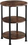 TecTake GmbH Beistelltisch Colchester 40x61cm - Industrial Holz dunkel, rustikal