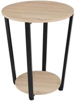 TecTake GmbH Beistelltisch Swindon 50x62,5cm - Industrial Holz hell, Eiche Sonoma