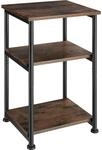 TecTake GmbH Beistelltisch Memphis 34x30x59cm - Industrial Holz dunkel, rustikal