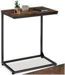 TecTake GmbH Beistelltisch Cardiff 55,5x35x67cm - Industrial Holz dunkel,...