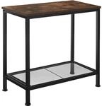 TecTake GmbH Beistelltisch Filton 60x30,5x60,5cm - Industrial Holz dunkel,...