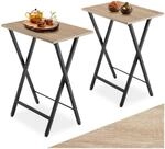 TecTake GmbH 2er Set Beistelltische Phoenix klappbar - Industrial Holz hell,...