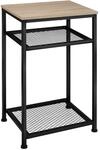 TecTake GmbH Beistelltisch York 45,5x36x75,5cm - Industrial Holz hell, Eiche Sonoma