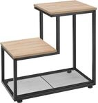 TecTake GmbH Beistelltisch Halifax 60,5x35,5x60,5cm - Industrial Holz hell,...