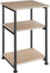 TecTake GmbH Beistelltisch Memphis 34x30x59cm - Industrial Holz hell, Eiche Sonoma