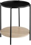TecTake GmbH Beistelltisch Sunderland 45,5x54,5cm - Industrial Holz hell, Eiche