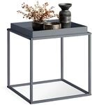 TecTake GmbH Beistelltisch Cambridge 40x40x44cm - dunkelgrau 404181