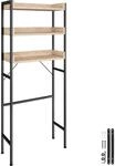 TecTake GmbH Badezimmerregal Seattle - 25 x 67 x 165,5 cm, Industrial Holz hell,