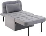 TecTake GmbH Schlafhocker Ponto, 4 in 1, 6-fach h&ouml;henverstellbar - grau 405305