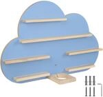 TecTake GmbH Wandregal MyLittleStory Cloud f&uuml;r bis zu 28 Tonies - blau 405229