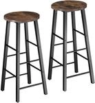 TecTake GmbH Barhocker Keynes - Industrial Holz dunkel, rustikal, 2er Set 404348