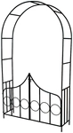 TecTake GmbH Rosenbogen mit T&uuml;r 240 cm - gr&uuml;n 400766