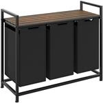TecTake GmbH W&auml;schesortierer mit Ablage, Industrial Style - 34 x 93,5 x 72 cm...