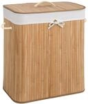 TecTake GmbH W&auml;schekorb mit W&auml;schesack eckig - 100 L, beige 401834