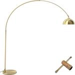 TecTake GmbH Bogenleuchte Arcus, Stahl, Retro-Stil, 60W - gold 405201