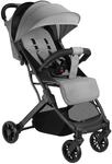 TecTake GmbH Buggy-Kinderwagen Finn, klappbar, 5-Punkt-Gurt - grau 405320