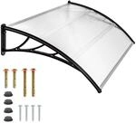 TecTake GmbH Vordach transparent - 120 cm 401264