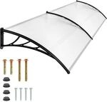 TecTake GmbH Vordach transparent - 200 cm 401266