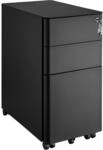 TecTake GmbH Aktenrollschrank Parvus, 2 Schubladen, 1 H&auml;ngeregister - schwarz...