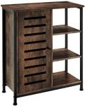 TecTake GmbH Sideboard 71x32x82cm - Industrial Holz dunkel, rustikal, T&uuml;ranschlag