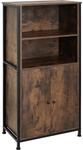 TecTake GmbH Highboard Doncaster 60x38x125cm - Industrial Holz dunkel, rustikal