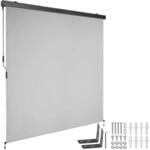 TecTake GmbH Senkrechtmarkise Eloise mit 2 Wandhaltern - 180 x 250 cm, hellgrau