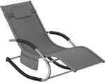 TecTake GmbH Gartenliege Taya, ergonomisch, Schwingfunktion - grau, pro St&uuml;ck...
