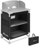 TecTake GmbH Aluminium Campingk&uuml;che 76x53,5x107cm - schwarz 403346
