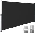 TecTake GmbH Ausziehbare Seitenmarkise mit Aufrollmechanismus, blickdicht - 300...