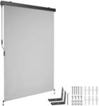 TecTake GmbH Senkrechtmarkise Eloise mit 2 Wandhaltern - 120 x 250 cm, hellgrau