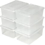 TecTake GmbH Aufbewahrungsboxen 12er Set - transparent 402005