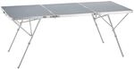 TecTake GmbH Aluminium Klapptisch Jumbo mit Tragegriff 180x70x70cm - silber...
