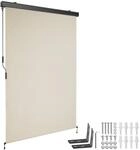 TecTake GmbH Senkrechtmarkise Eloise mit 2 Wandhaltern - 120 x 250 cm, beige...