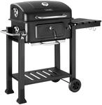 TecTake GmbH Holzkohlegrill Florian mit 2 R&auml;dern, verstellbare Kohlewanne -...