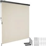TecTake GmbH Senkrechtmarkise Eloise mit 2 Wandhaltern - 160 x 250 cm, beige...