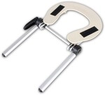 TecTake GmbH Kopfst&uuml;tze aus Aluminium f&uuml;r Massageliegen - grau 400255