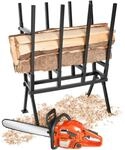 TecTake GmbH Holzs&auml;gebock mit Feststellb&uuml;gel - schwarz 400737