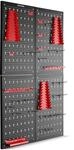 TecTake GmbH Werkzeuglochwand Jonah mit Haken und Halterungen - 4-teilig 406055