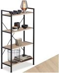 TecTake GmbH Regal Leeds 67,5x31,5x121,5cm - Industrial Holz hell, Eiche Sonoma