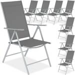 TecTake GmbH Klappbare Gartenst&uuml;hle mit verstellbarer Lehne, Netzgewebe -...